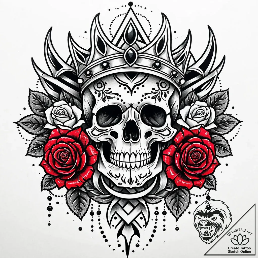 Onyx blade crowned with bone, tattoo sketch d... - style Jaeger Mini - tattoo sketch (11.11.2025 20:46)