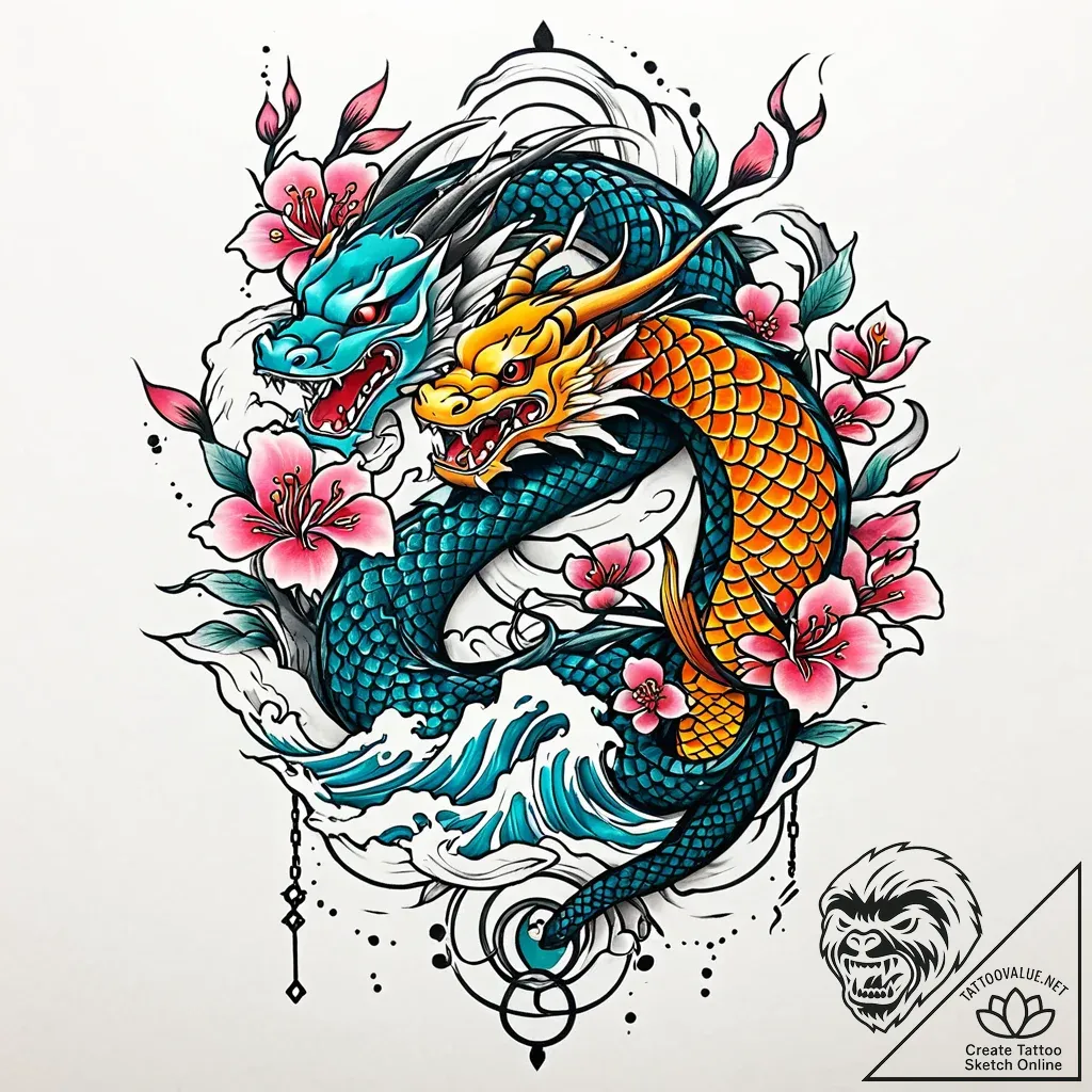 Locked serpent winding around key, artistic t... - style Jaeger Mini - tattoo sketch (11.11.2025 22:46)