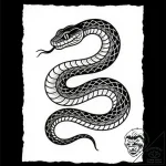 Umbra serpent weaving through void, tattoo li… – style Flux Inscriptions – tattoo sketch (12.11.2025 01:13)