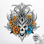 Ribcage filled with a bouquet of lush, bloomi… – style Jagger Old – tattoo sketch (12.11.2025 02:09)