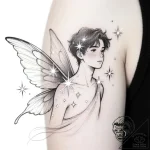 Tattoo sketch, 22 with sparkles and wings, wh… – style Flux Inscriptions – tattoo sketch (12.11.2025 02:43)