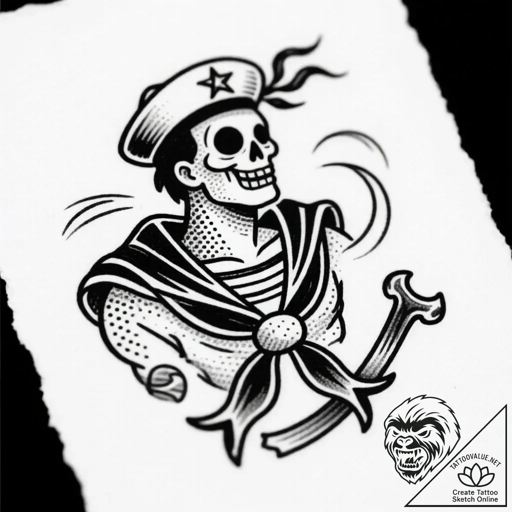 H, tattoo sketch design, black and white sket... - style Flux Inscriptions - tattoo sketch (12.11.2025 02:55)