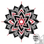 C, ink illustration for tattoo, detailed cros… – style Flux Inscriptions – tattoo sketch (12.11.2025 03:07)