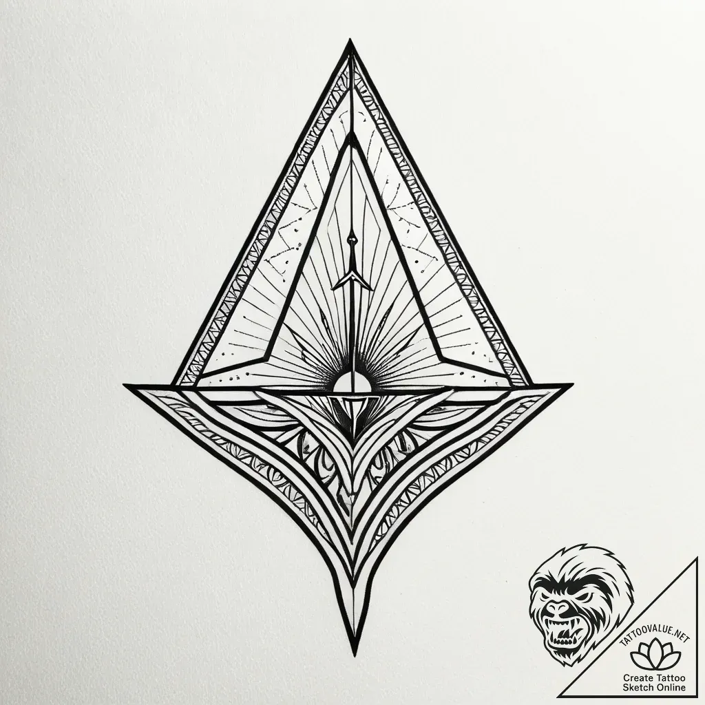 Navigator's chart with rhumb lines and coasta... - style Jagger Old - tattoo sketch (12.11.2025 03:28)