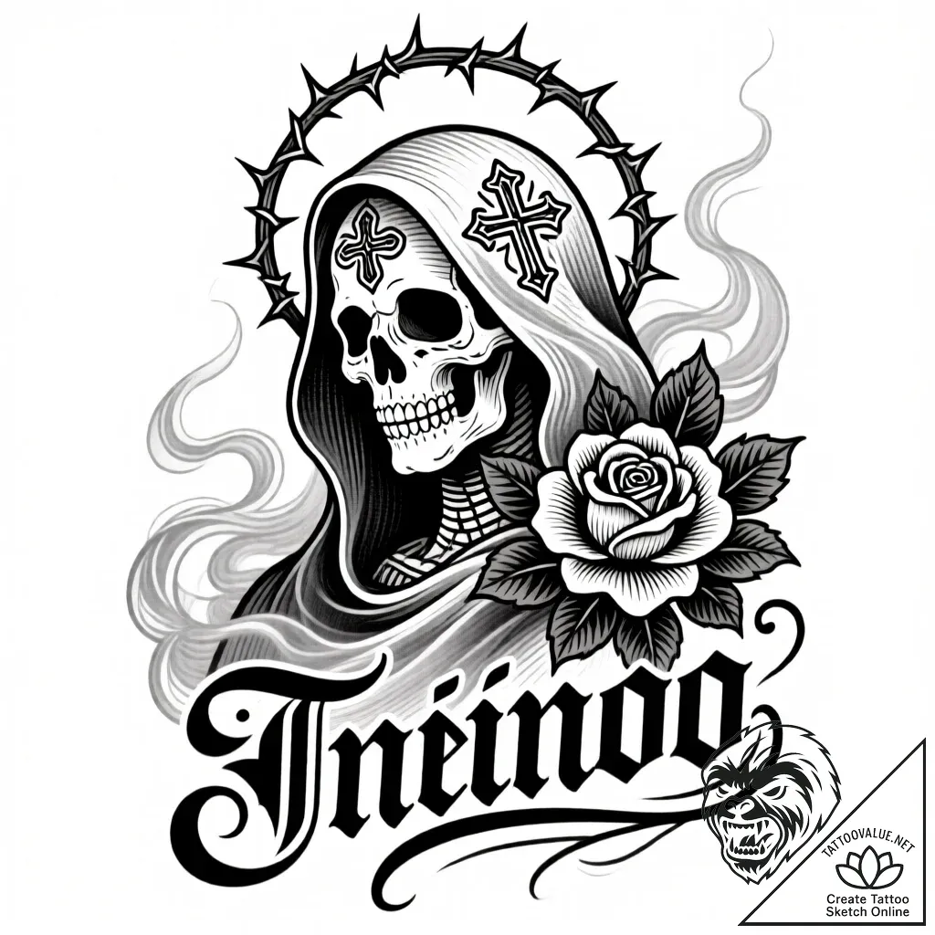 рїрѕсђс‚сђрµс‚с‹ сѓ сќс„с„рµрєс‚рѕрј с‚сѓрјр°... - style Flux Inscriptions - tattoo sketch (12.11.2025 03:31)