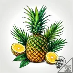 Pineapple – style Jaeger Simple – tattoo sketch (12.11.2025 04:21)