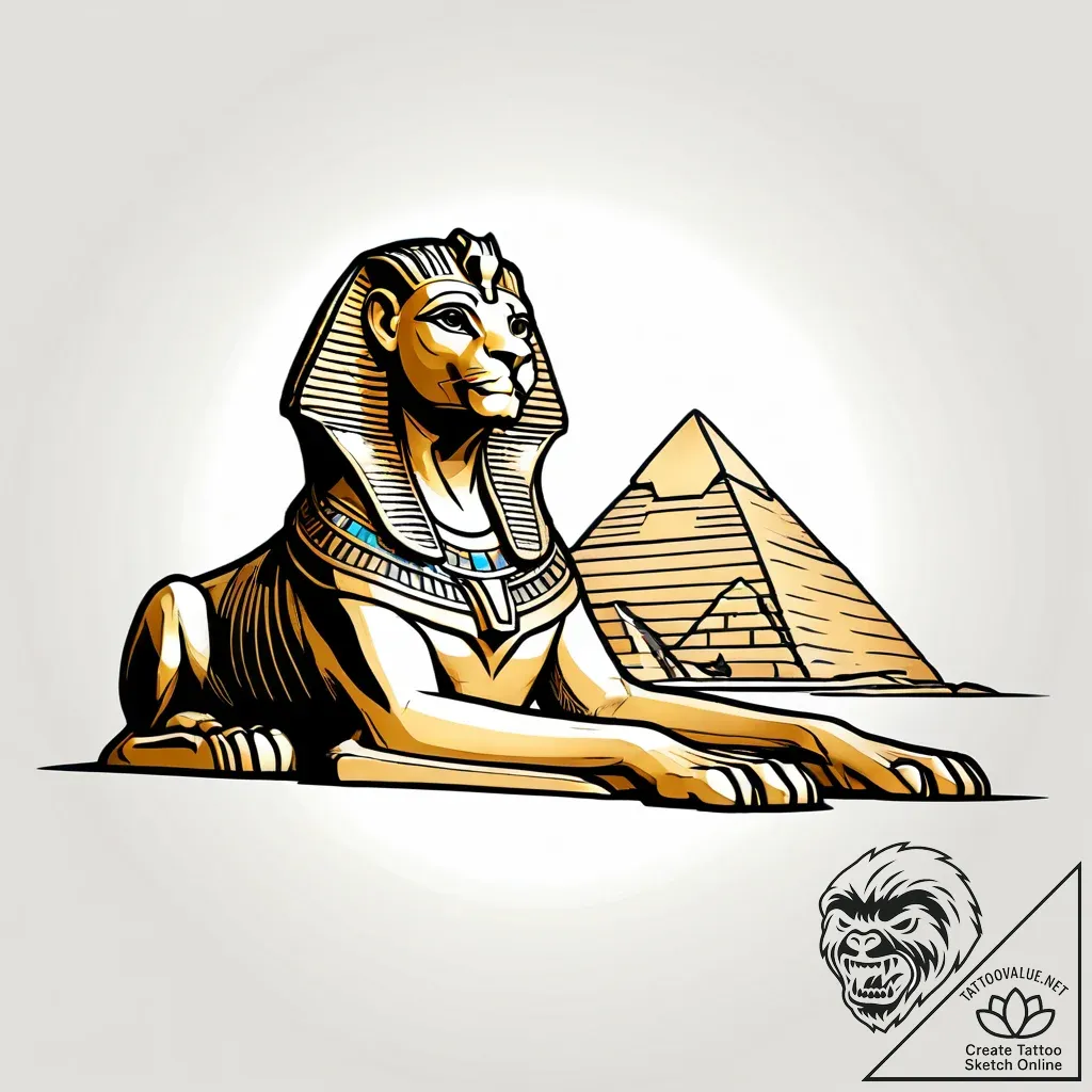 Sphinx - style Jagger Old - tattoo sketch (12.11.2025 05:39)