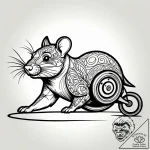 Rat rod car, low-slung and menacing, tattoo l… – style Jagger Old – tattoo sketch (12.11.2025 05:52)