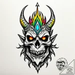 Orc bones beneath thorned roots, tattoo flash… – style Jagger Old – tattoo sketch (12.11.2025 07:15)