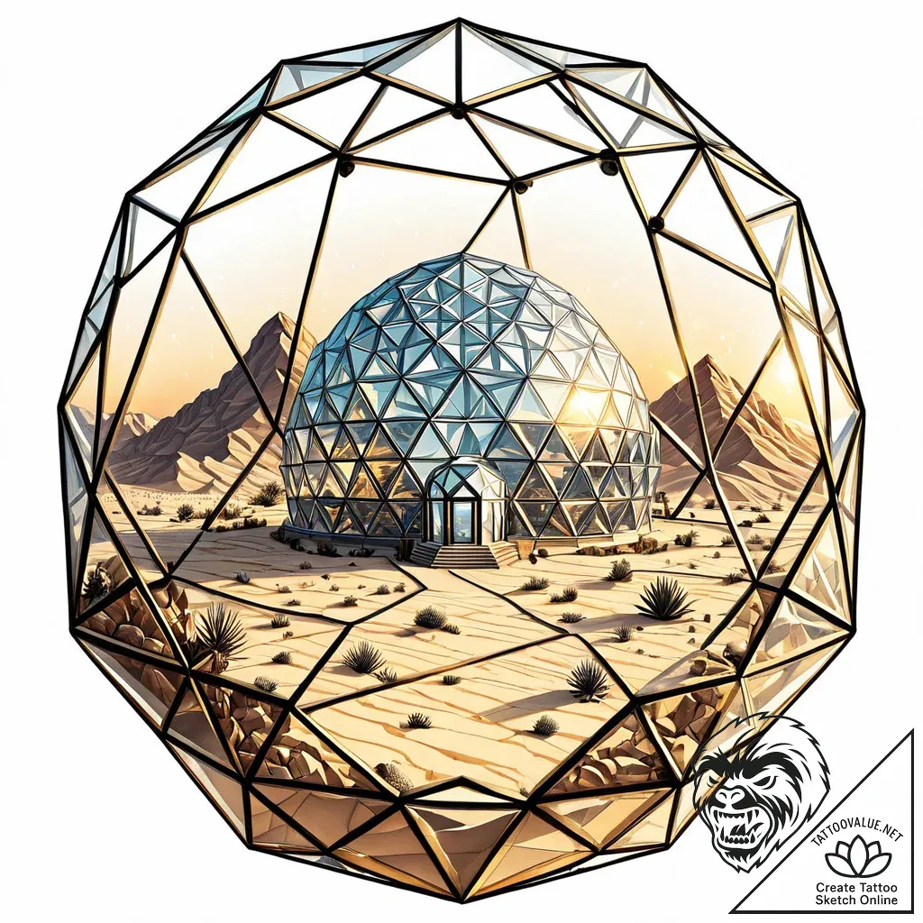 Domes - style Jaeger Mini - tattoo sketch (12.11.2025 07:24)