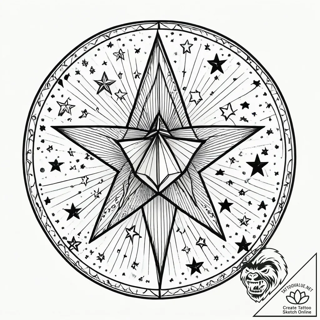 Tattoo sketch, earthsea stars constellation,... - style Jagger Old - tattoo sketch (12.11.2025 07:28)