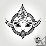 Tattoo sketch, belt with curious eyes, playfu… – style Jagger Old – tattoo sketch (12.11.2025 08:04)