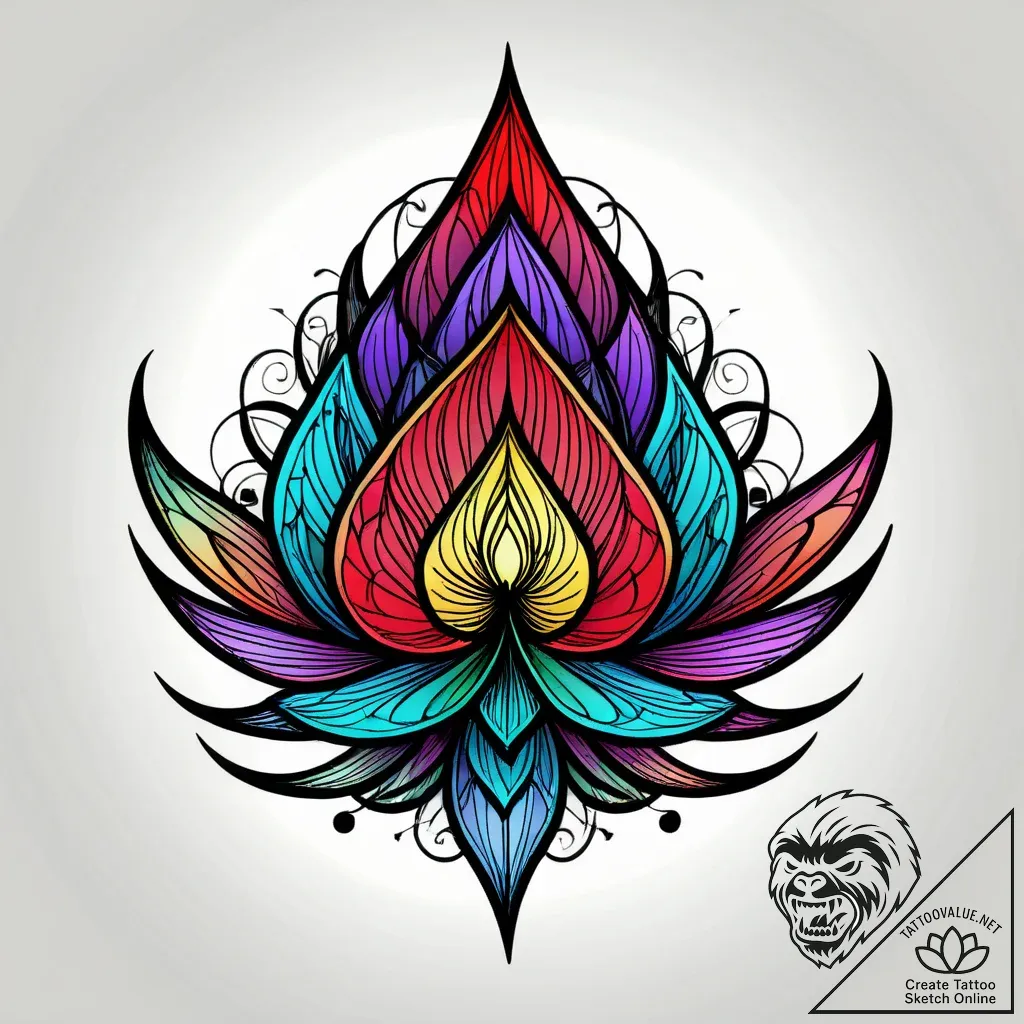 Tat tattoo sketch, glowing flower of life wit... - style Jagger Old - tattoo sketch (12.11.2025 08:16)