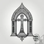 Portal opening through bone arch, artistic ta… – style Jagger Old – tattoo sketch (12.11.2025 08:40)