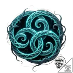 Triskelion – style Flux Inscriptions – tattoo sketch (12.11.2025 09:07)