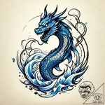 Flamethrower spitting a jet of spectral, blue… – style Jagger Old – tattoo sketch (12.11.2025 09:52)