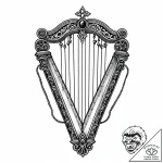Onyx harp strings snapping, artistic tattoo s… – style Jaeger Mini – tattoo sketch (12.11.2025 10:49)