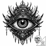 Tattoo sketch, john silver with robotic eye g… – style Jaeger Mini – tattoo sketch (12.11.2025 11:24)