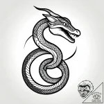Ivory serpent weaving starlight, concept art… – style Jagger Old – tattoo sketch (12.11.2025 11:27)