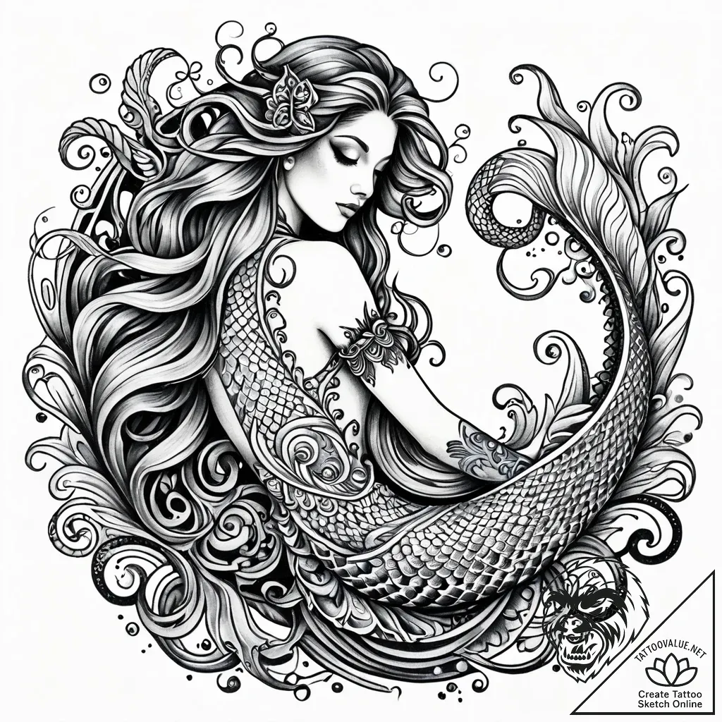 сђсѓсѓр°р»рєрё рё рјрѕсђсѓрєрёрµ рѕрёрјс„с‹,... - style Jaeger Simple - tattoo sketch (12.11.2025 12:58)