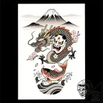 Inverted mountain floating in the sky, artist… – style Flux Inscriptions – tattoo sketch (12.11.2025 13:19)