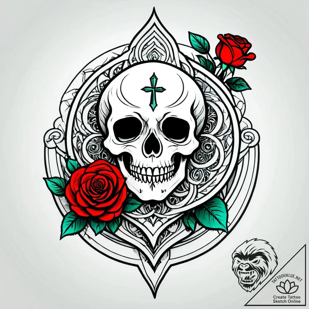 Emerald seed blooming beneath frost, tattoo f... - style Jagger Old - tattoo sketch (12.11.2025 13:52)