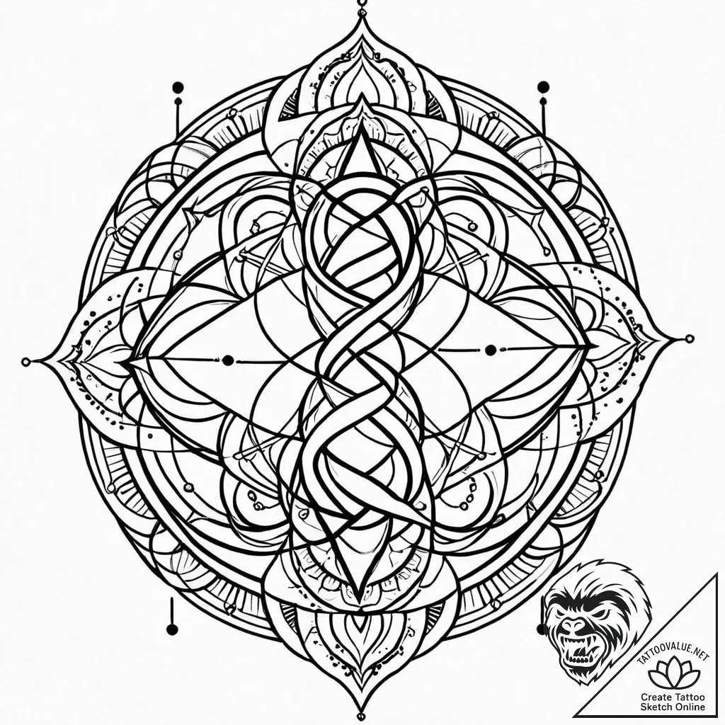 Dna helix, subtle and representing lineage, t... - style Jaeger Mini - tattoo sketch (12.11.2025 16:37)