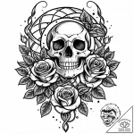 Atomic serpent twisting around data stream, i… – style Jaeger Mini – tattoo sketch (12.11.2025 16:49)