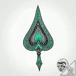 Emerald blade bound by spirit chains, tattoo… – style Jagger Old – tattoo sketch (12.11.2025 16:52)