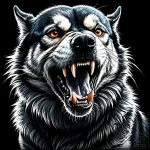 злой пес – style Jaeger Simple – tattoo sketch (12.11.2025 16:59)