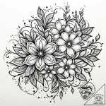 Tat tattoo sketch, abstract black ink splash… – style Jaeger Mini – tattoo sketch (12.11.2025 17:01)