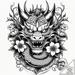 Corset laced with thorny, blooming vines, ink… – style Jaeger Simple – tattoo sketch (12.11.2025 17:10)