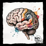 Walnut, brain-like, symbolizing intellect, co… – style Flux Inscriptions – tattoo sketch (12.11.2025 17:19)
