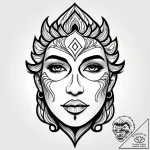Aesir god’s face carved into the side of a mo… – style Jagger Old – tattoo sketch (12.11.2025 18:52)