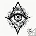 Eye of the storm revealing a serene sky, tatt… – style Jagger Old – tattoo sketch (12.11.2025 20:16)