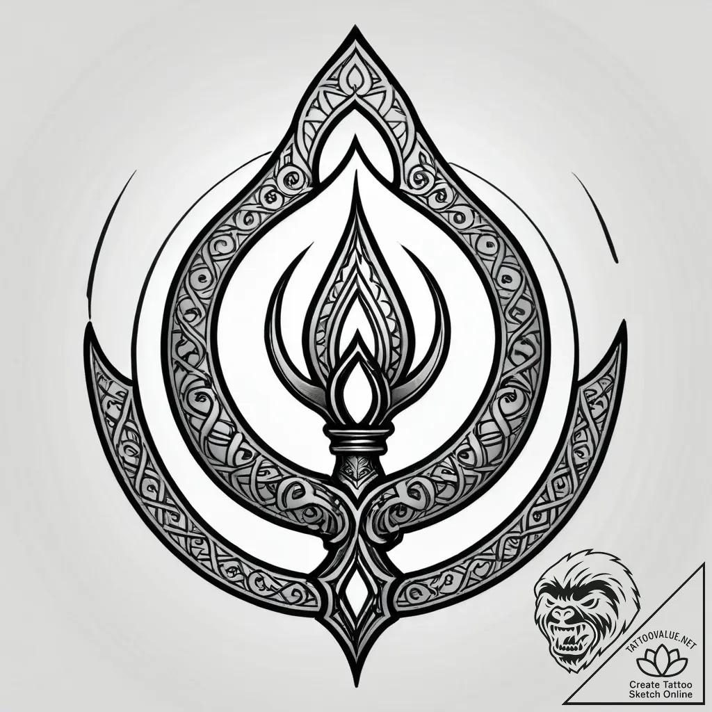 Abyssal gate devouring light, tattoo sketch d... - style Jagger Old - tattoo sketch (12.11.2025 21:04)