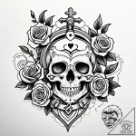 Lock made from an anatomical heart, tattoo li… – style Jaeger Simple – tattoo sketch (12.11.2025 21:10)