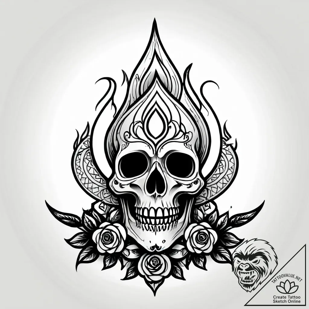 Kerosene lamp but the flame is a contained pl... - style Jagger Old - tattoo sketch (12.11.2025 22:16)