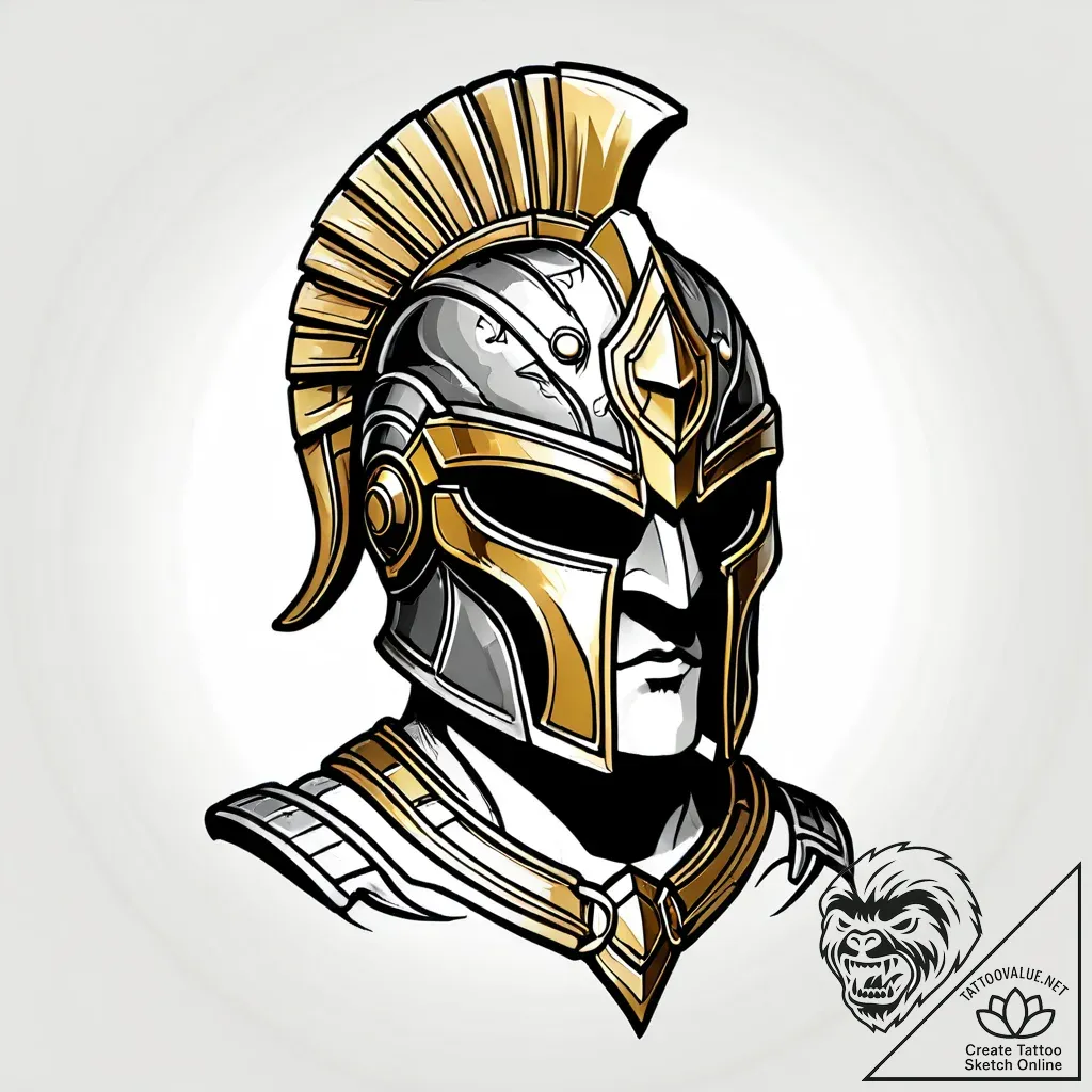 Spartan helmet - style Jagger Old - tattoo sketch (12.11.2025 22:40)