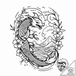 Cassette tape, its magnetic tape unspooling t… – style Jaeger Mini – tattoo sketch (12.11.2025 23:01)