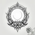 Lunar vines binding spectral bloom, tattoo fl… – style Jagger Old – tattoo sketch (12.11.2025 23:40)