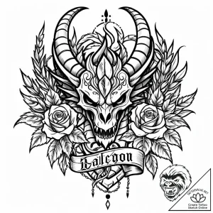 Tattoo sketch, barley with dragon-shaped tatt… – style Jaeger Mini – tattoo sketch (13.11.2025 00:01)