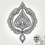 Tattoo sketch, sophie with glowing pendant, m… – style Jagger Old – tattoo sketch (13.11.2025 00:28)