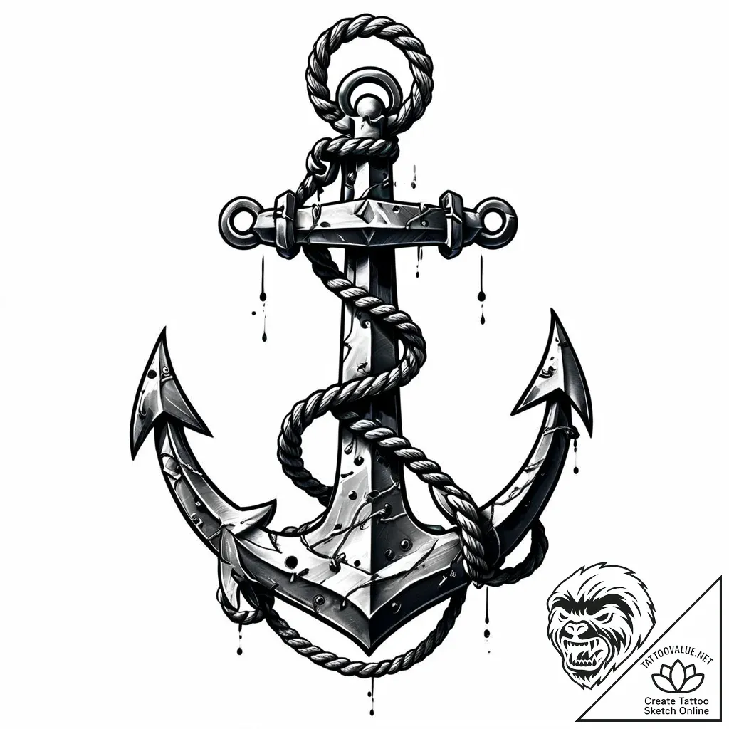 Anchor - style Jaeger Mini - tattoo sketch (13.11.2025 00:58)