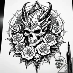 рїсђрёрѕс†-рґсђр°рєрѕрѕ (the dragon prince, 2… – style Jaeger Simple – tattoo sketch (13.11.2025 01:15)