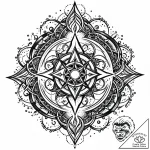 Tat tattoo sketch, magical battle scene with… – style Jaeger Mini – tattoo sketch (13.11.2025 01:19)