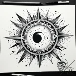 Eclipse gate torn asunder, tattoo flash sheet… – style Jaeger Simple – tattoo sketch (13.11.2025 01:28)