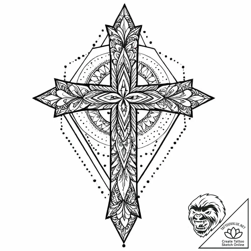 J, tattoo sketch design, dotwork tattoo style... - style Jaeger Mini - tattoo sketch (13.11.2025 02:07)