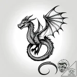 Tattoo sketch, morph transforming into dragon… – style Jagger Old – tattoo sketch (13.11.2025 02:22)