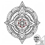 Quartz leaves etched with runes, tattoo sketc… – style Jaeger Mini – tattoo sketch (13.11.2025 02:55)